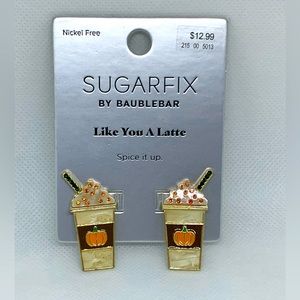 NWT Pumpkin Spice Latte pierced earrings - Sugarfix by Baublebar